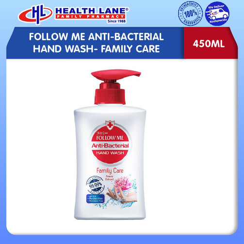 FOLLOW ME ANTI-BACTERIAL SABUN TANGAN- FAMILY CARE (450ML)